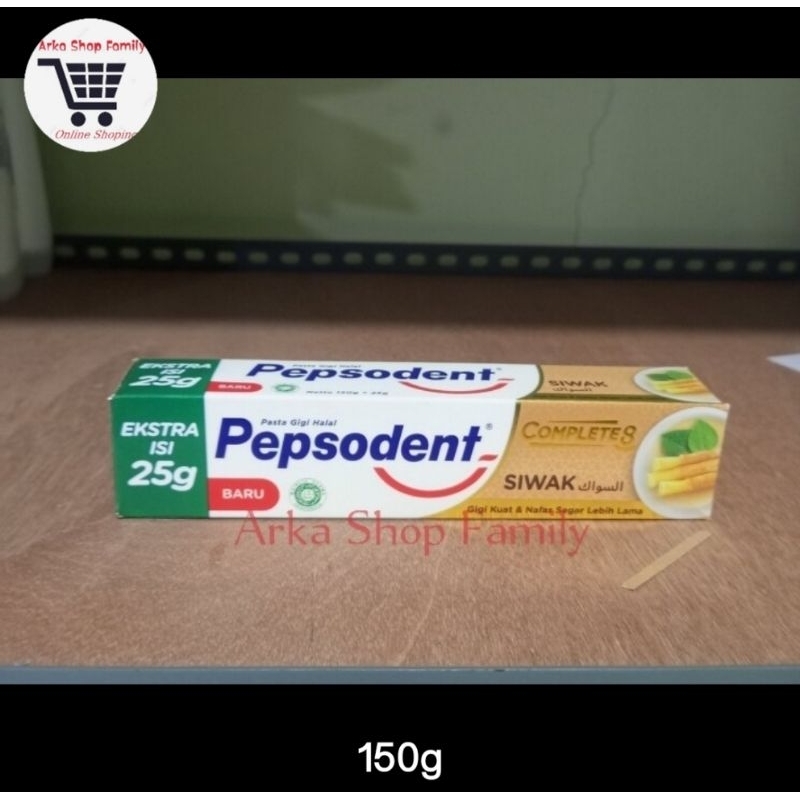 PEPSODENT Pasta Gigi Complete 8 Siwak 150g Odol