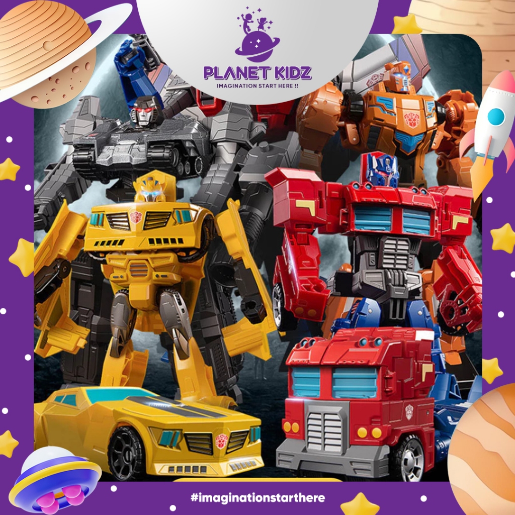 PLANETKIDZ FK388 MAINAN ANAK ACTION FIGURE ROBOT TRANSFORMERS OPTIMUS PRIME TRUCK MOBIL BERUBAH ROBO