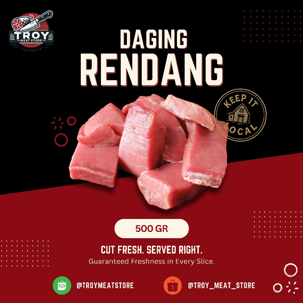 

Daging Potongan Rendang Semur Empal 500 Gram