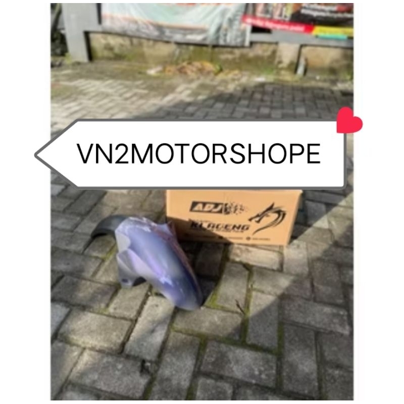 spakbor slebor depan motor YAMAHA R15 warna abu abu lembayung violet TERBARU