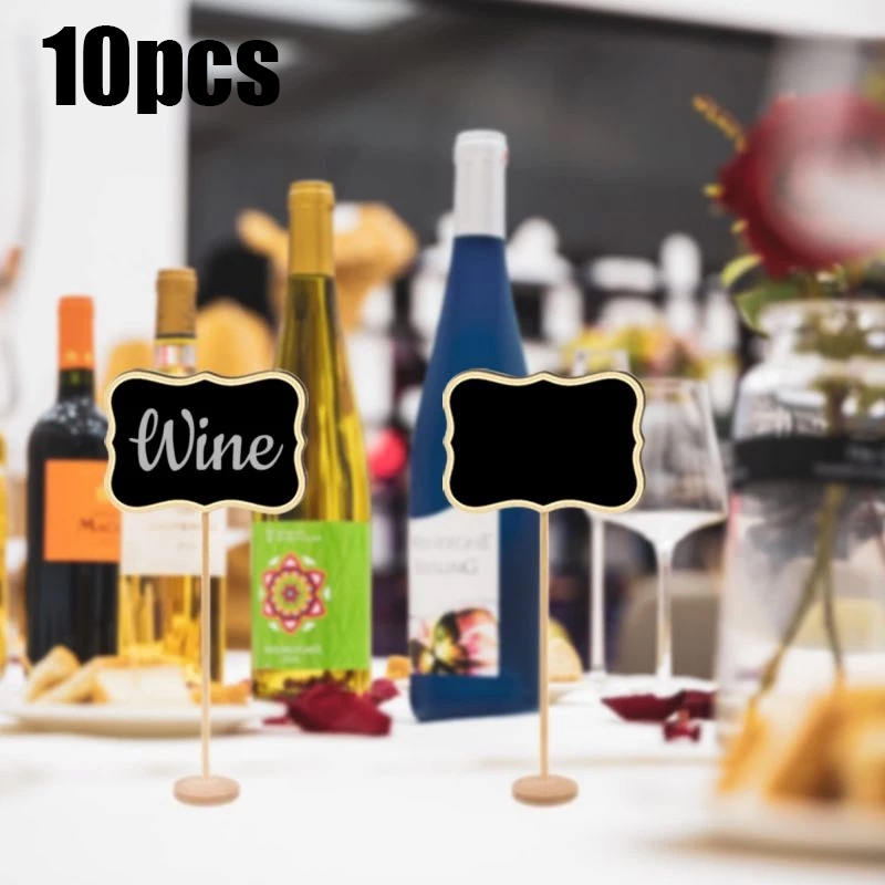 

10pcs Mini Chalkboard Papan Tulis Mini Black board Mini Stand Board