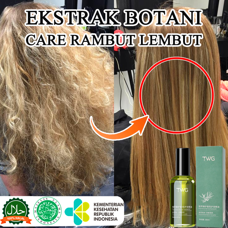 Serum rambut kering dan mengembang minyak esensial Perawatan perawatan rambut rusak perawatan rambut