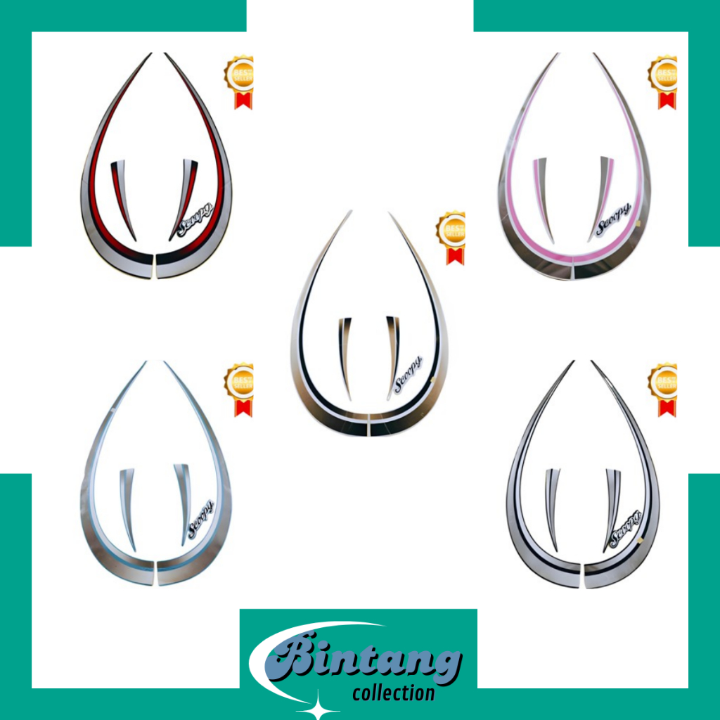 Striping Sticker Honda Scoopy karbu 2012 Stylish Sporty Lama | Motor Scoopy lama