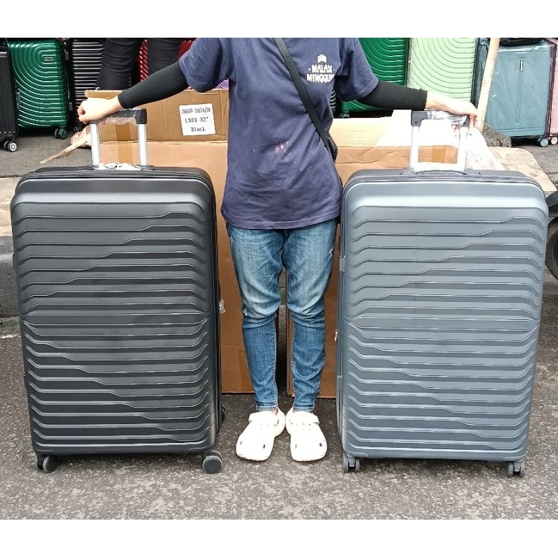 KOPER SUPER JUMBO BESAR 32 INCH TSA LOCK BAHAN POLYPROPYLENE LENTUR ANTI PECAH