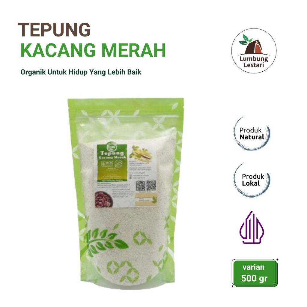 

Tepung Kacang Merah - Lingkar Organik