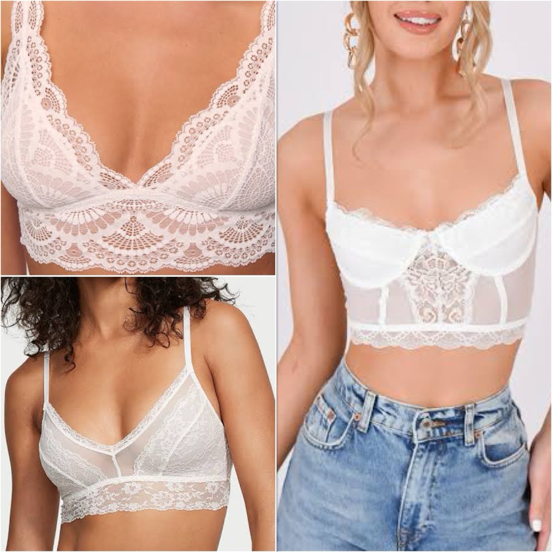 Lace bra BH pakaian dalam hnm kemben dalaman original sisa ekspor export bh rumah bobo nyaman H*N*M 
