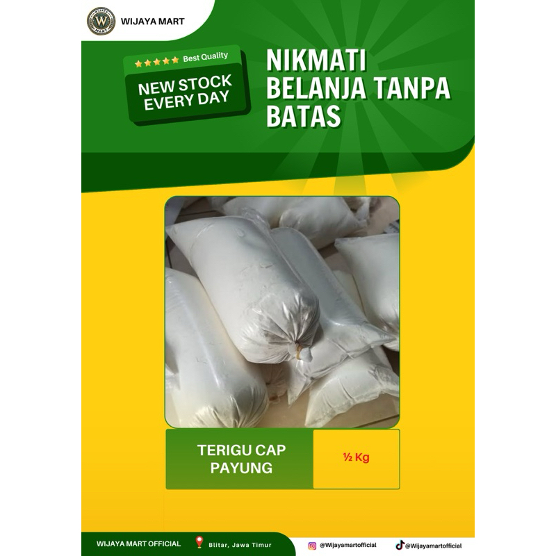 

TEPUNG TERIGU CAP PAYUNG 500 GRAM