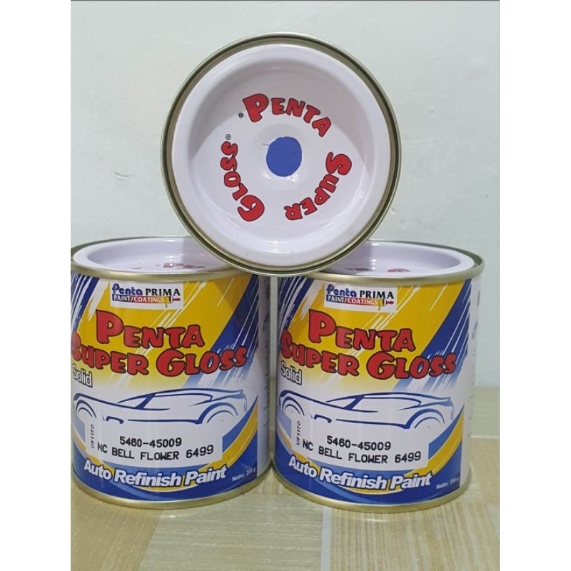 CAT PENTA SUPER GLOSS SOLID NC BELL FLOWER 6499 ( UNGU ) ISI 200 GRAM CAT MOBIL MOTOR DUCO PAINT cat