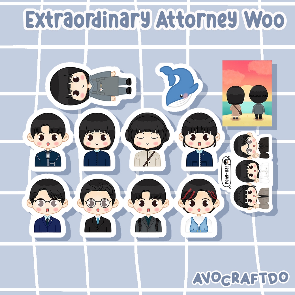 

[ AVOCRAFTDO ] Sticker Kdrama Extraordinary Attorney Woo die cut