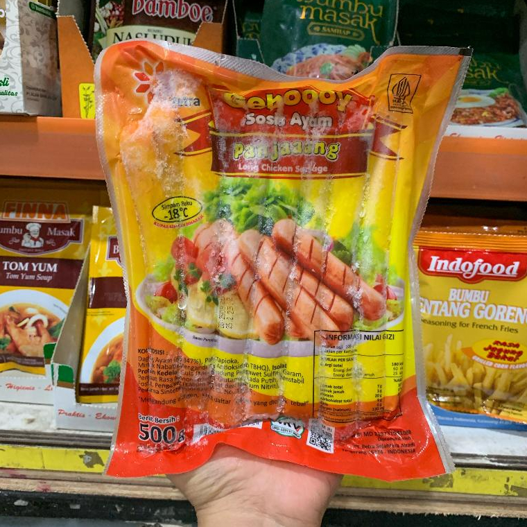 

GEBOOOYKU Sosis Ayam Cokelat Long 500gr