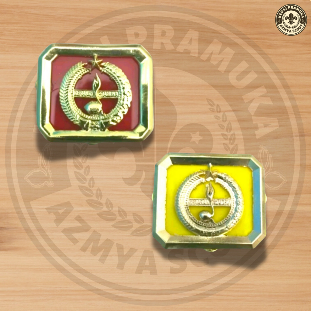 Emblem tatop cor logam pramuka penggalang penegak