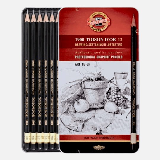 

KOH-I-NOOR Toison D'or Professional Graphite Pencil Art Set x 12