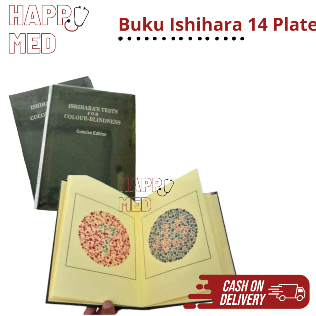Buku Ishihara 14 Plate / Buku Buta Warna
