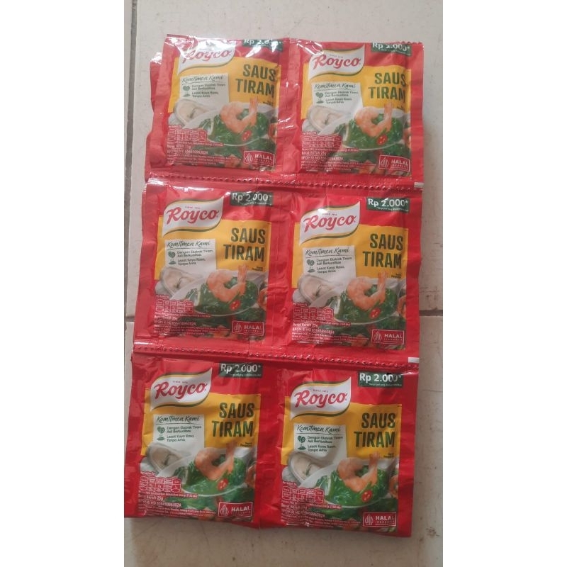 

ROYCO SAUS TIRAM 25gr RENCENG ISI 10 PCS