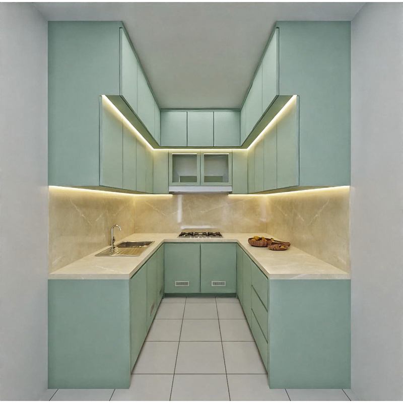 Custom kitchen set  HPL // Kitchen set Custom murah bergaransi // kitchen set