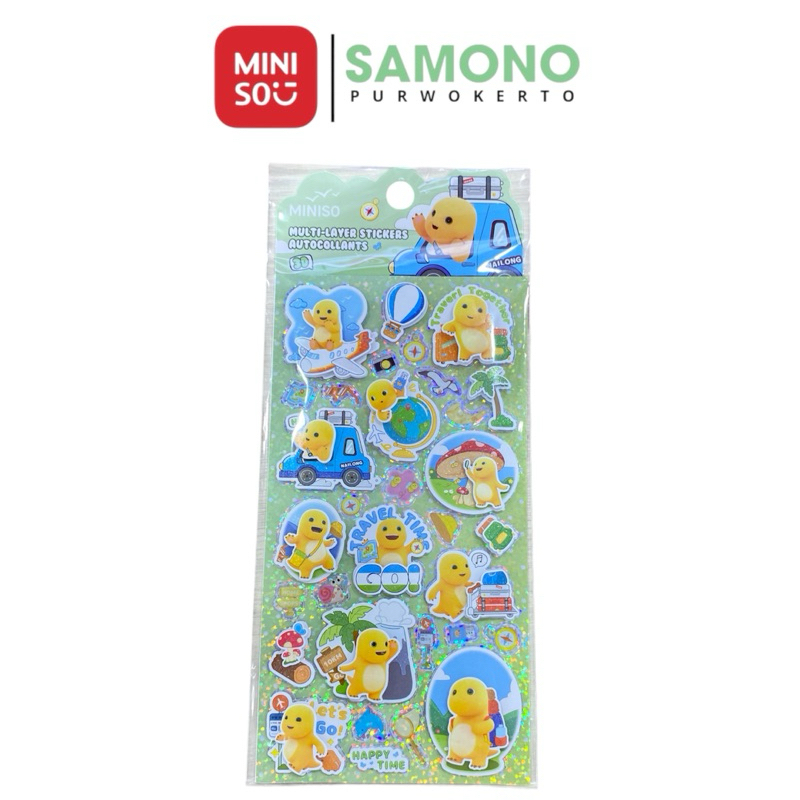 

Miniso Nailong Multi Layer Sticker / stiker mainan anak