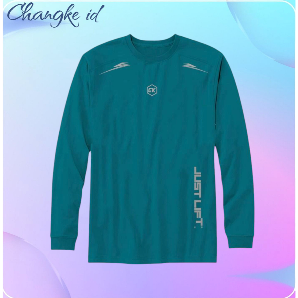LENGAN PENJENG KAOS GYM IMPORT KAOS RUNNING BAJU BOLAHRAGA PRIA DEWASA BAJU VOLI KAOS BADMINTON TERM