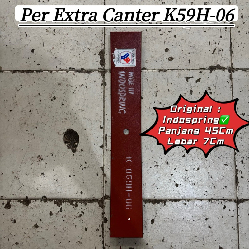 per extra canter nomor 6 k59h no 6 K59H-06 merk Indospring pir daun tambahan ps125 nomer 7 leaf spri