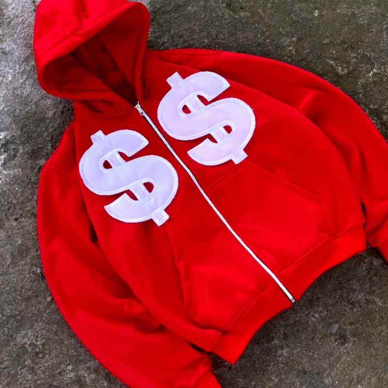 CSVR - Boxy  Zip Merah / $$$ / Zipper Hoodie Boxy / Zipper Boxy / Zipper Boxy 300gsm / Zipper Heavyw