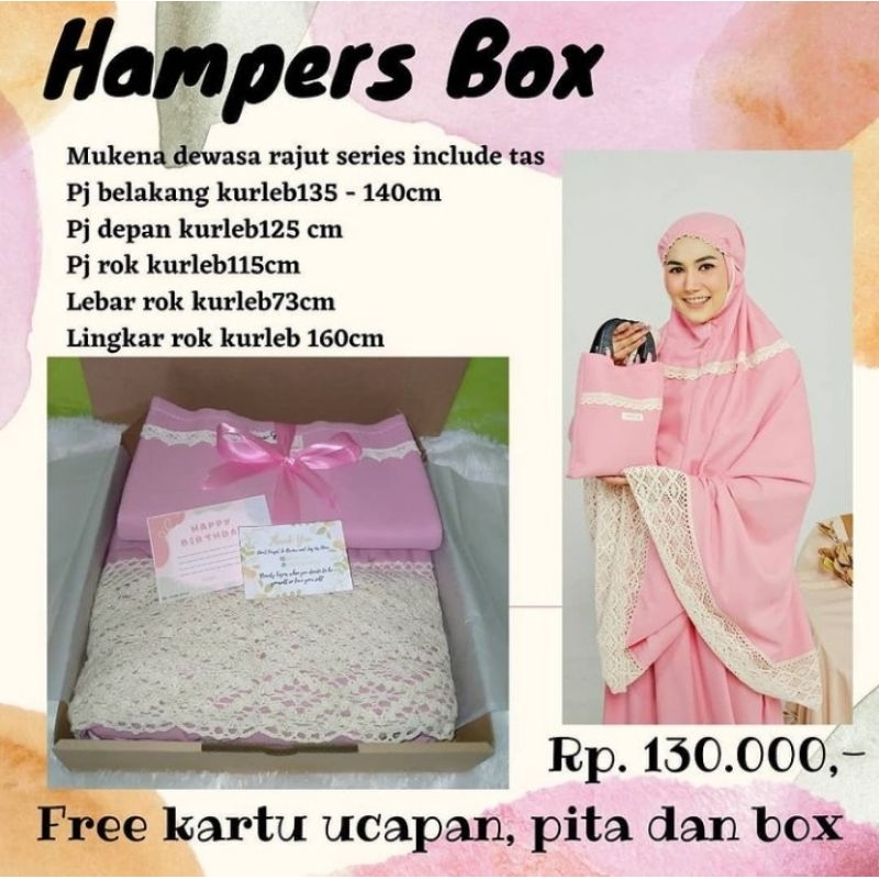 hampers box mukena / mukena
