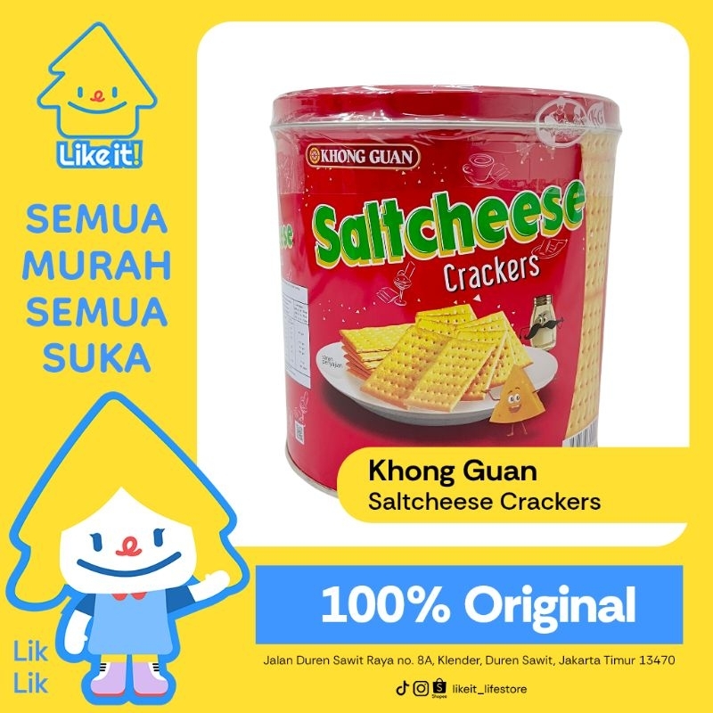 

Like It! Khong Guan Saltcheese Kaleng Keju Crackers Gurih Enak Murah