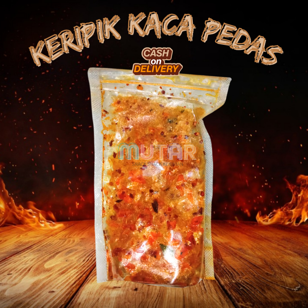 

KRIPCA KERIPIK KACA PEDAS DAUN JERUK 250 GR RENYAH GURIH
