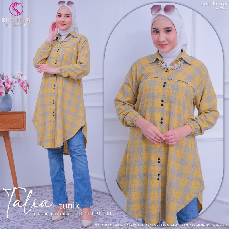 [NEW] TUNIK TALIA BY SHOFIYA // FASHION MUSLIM KEKINIAN // ZAMIA BY ALFASHION