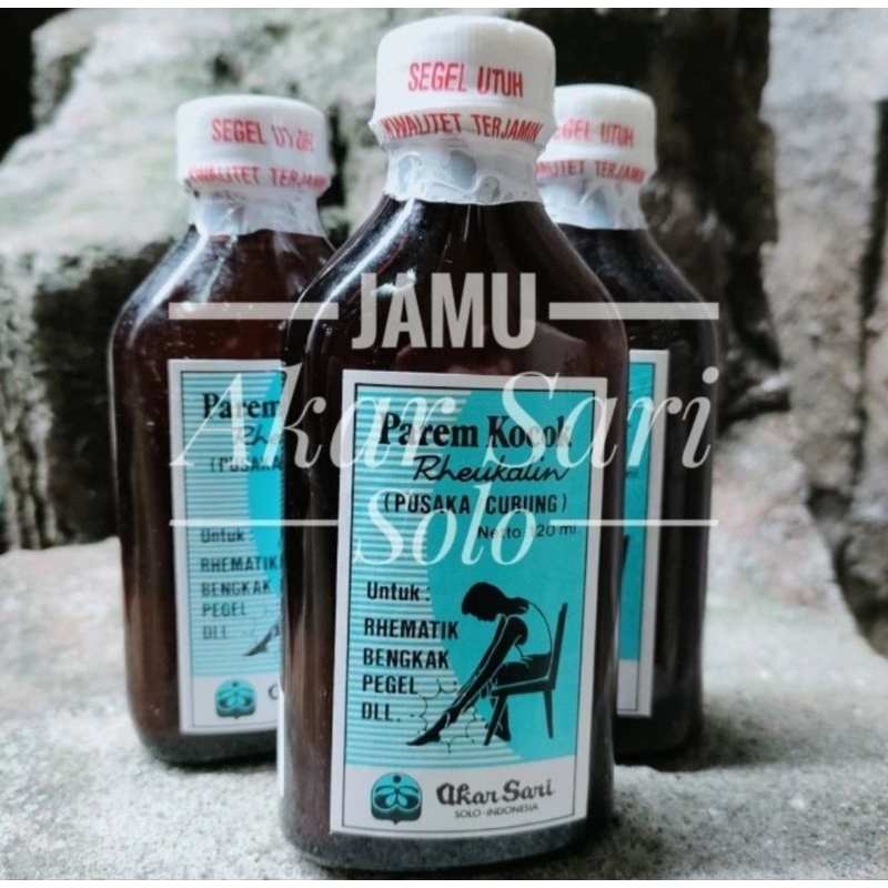 Jamu Akar Sari - Minyak Parem Kocok - Minyak Parem Encok - Untuk Mengatasi Kesleo