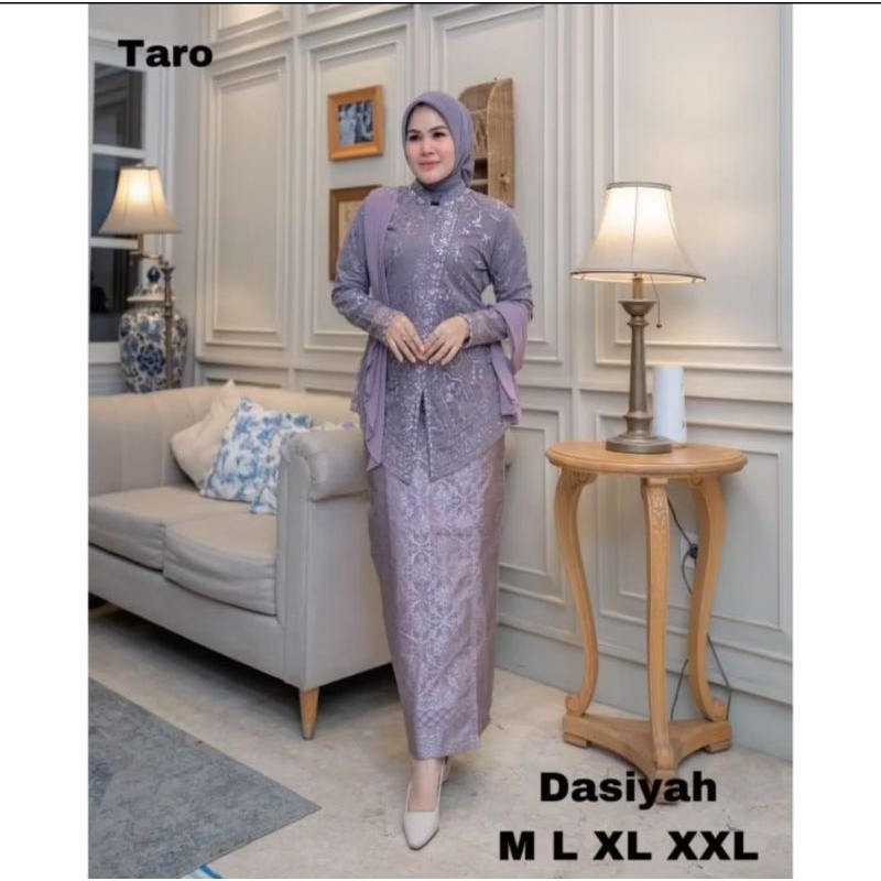 Kebaya Kutubaru Brukat Premium – Set Kebaya Kutu Baru Lengan Panjang Hijab