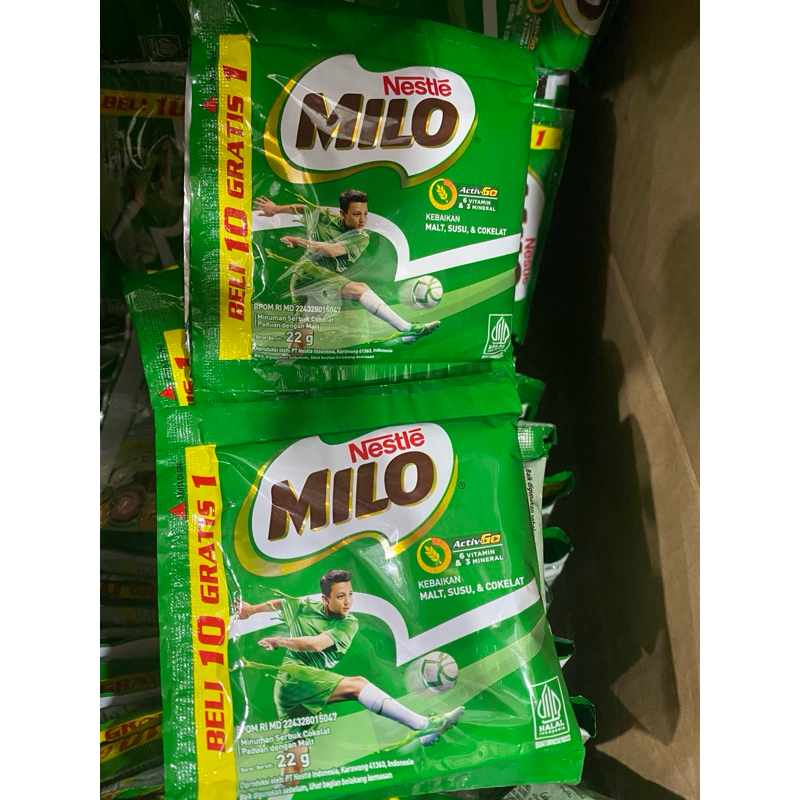 

Susu MILO Coklat Renteng / Renceng Isi 10 Bungkus Gratis 1