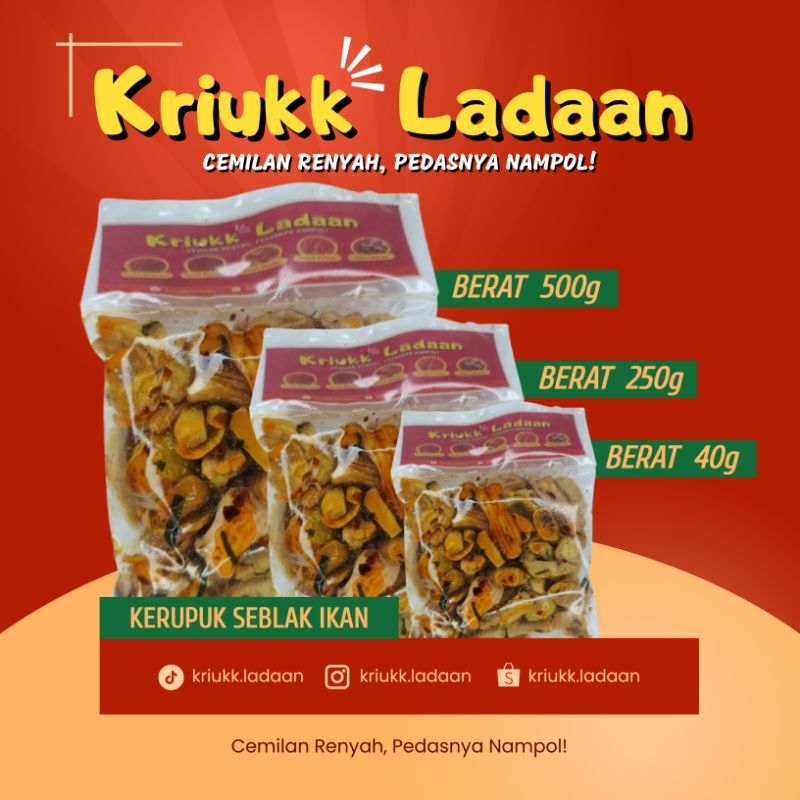 

KERUPUK SEBLAK IKAN KERING PEDAS – KRIUKK LADAAN | CEMILAN KHAS GARUT