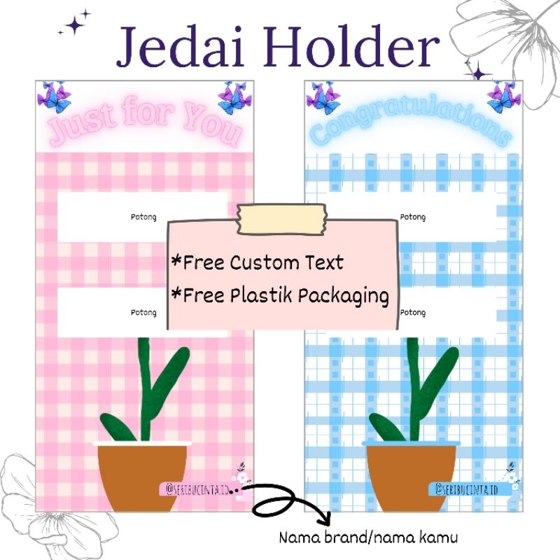 

Jedai Holder | Kertas Packing | Kertas Gift | Hair Clip Holder Buket
