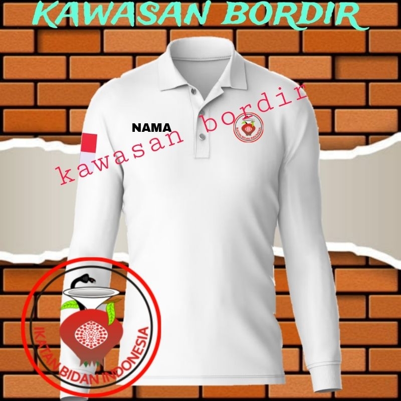 polo shirt IBI ikatan bidan Indonesia kaos IBI baju IBI seragam IBI ikatan bidan Indonesia baju bida