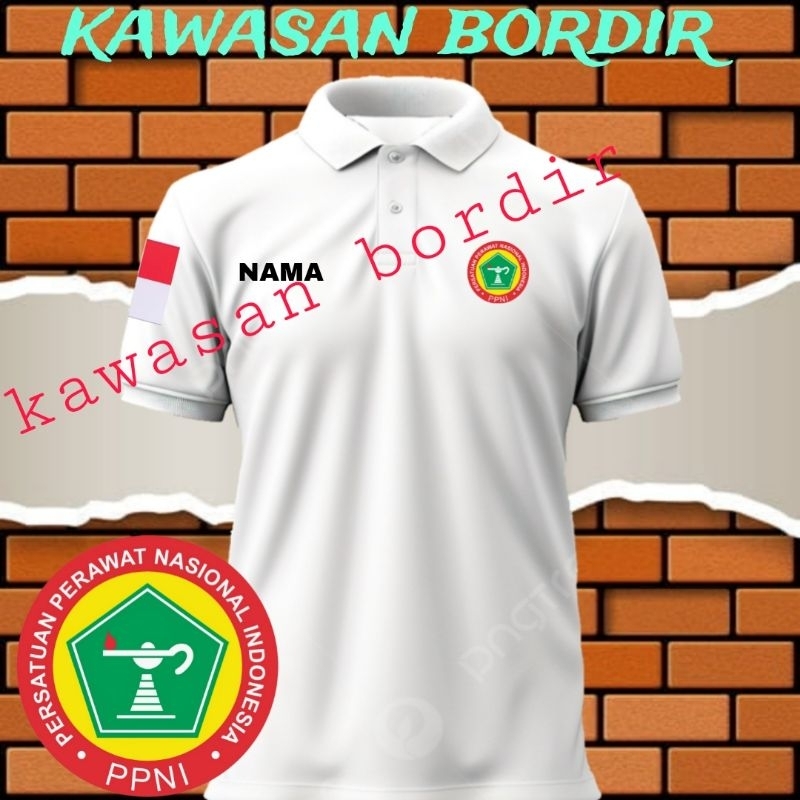 polo shirt PPNI seragam PPNI kaos PPNI baju PPNI seragam perawat baju perawat kaos perawat full bord