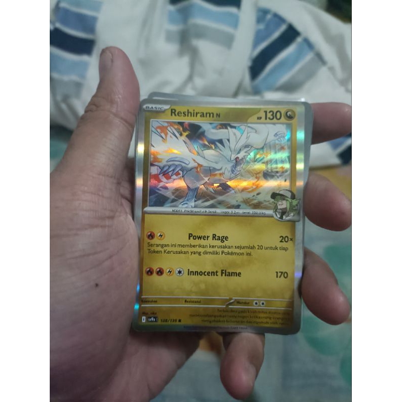 kartu pokemon bahasa Indonesia reshiram N rare