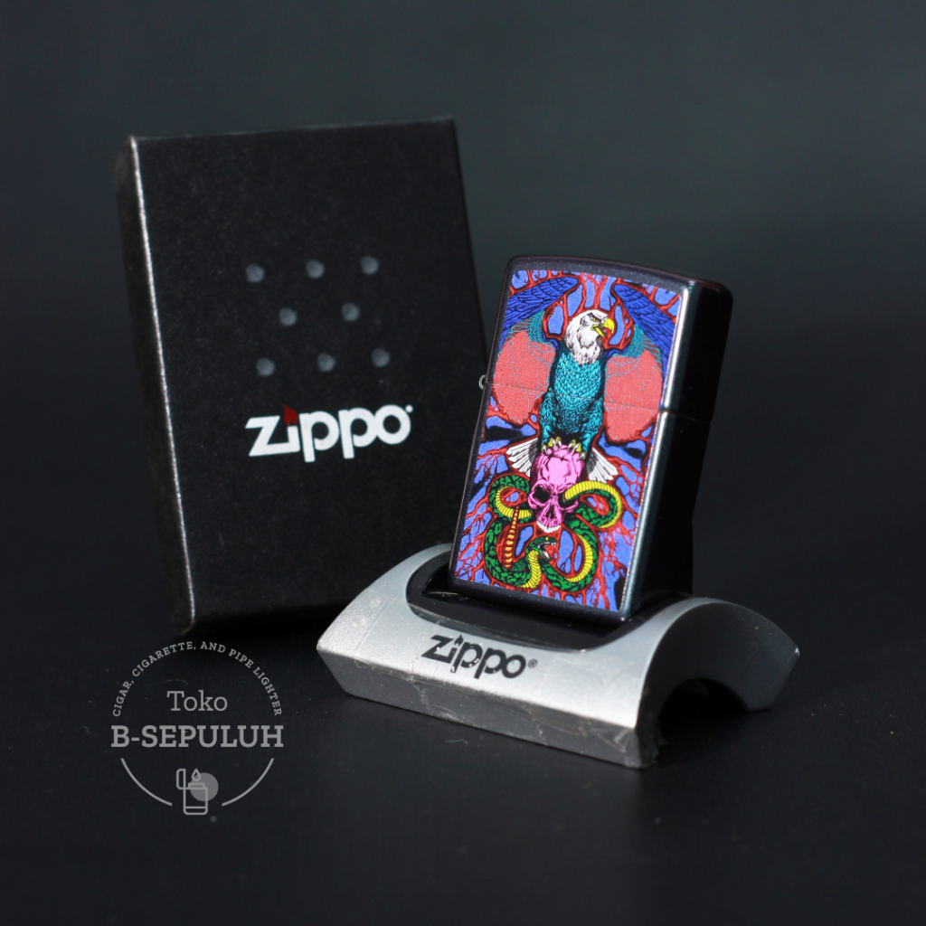 Zippo Eagle, Snake, Skull Design 49600
