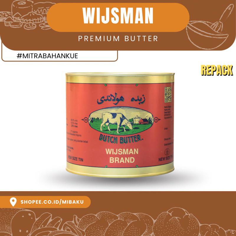 

WIJSMAN Dutch Butter – Mentega Premium Repack 100g, 250g, 500g