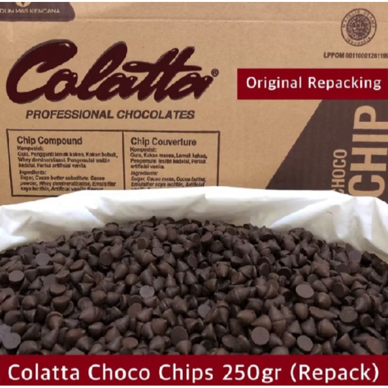

COLATTA/ CHOCO CHIP KEMASAN REPACK 250GRAM