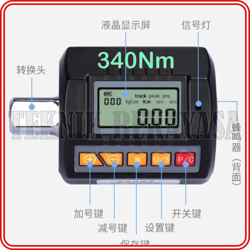 KUNCI TORSI DIGITAL / DIGITAL TORQUE GAUGE / KUNCI MOMENT DIGITAL ANC340