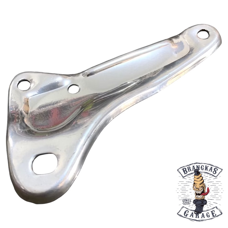pangkon dudukan bracket breket knalpot honda c70 c50 c90 pispot bekjul warna chrome crome krom tebal
