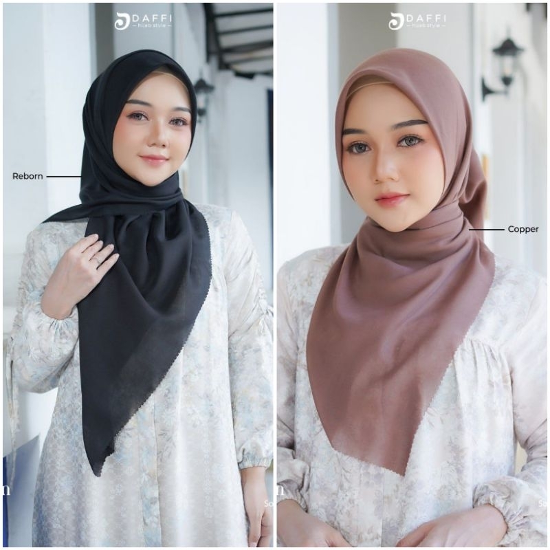 cinnamon scarf daffi segi empat polos