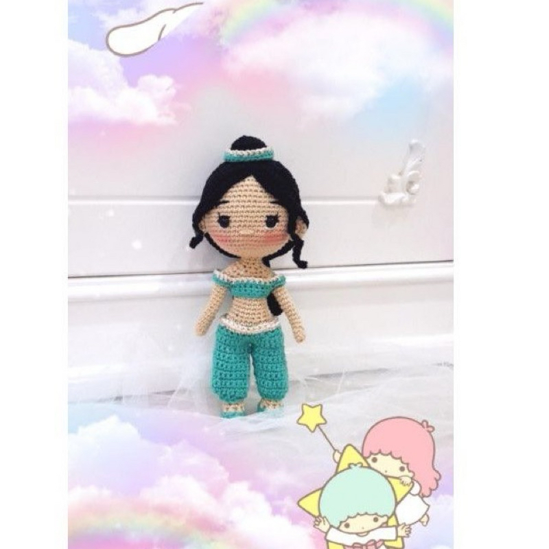 boneka rajut princess jasmin