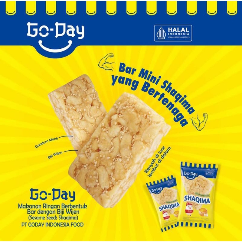 

GODAY SHAQIMA SESAME SEEDS SATUAN 28GR KUE JIPANG TABUR WIJEN CAMILAN SNACK