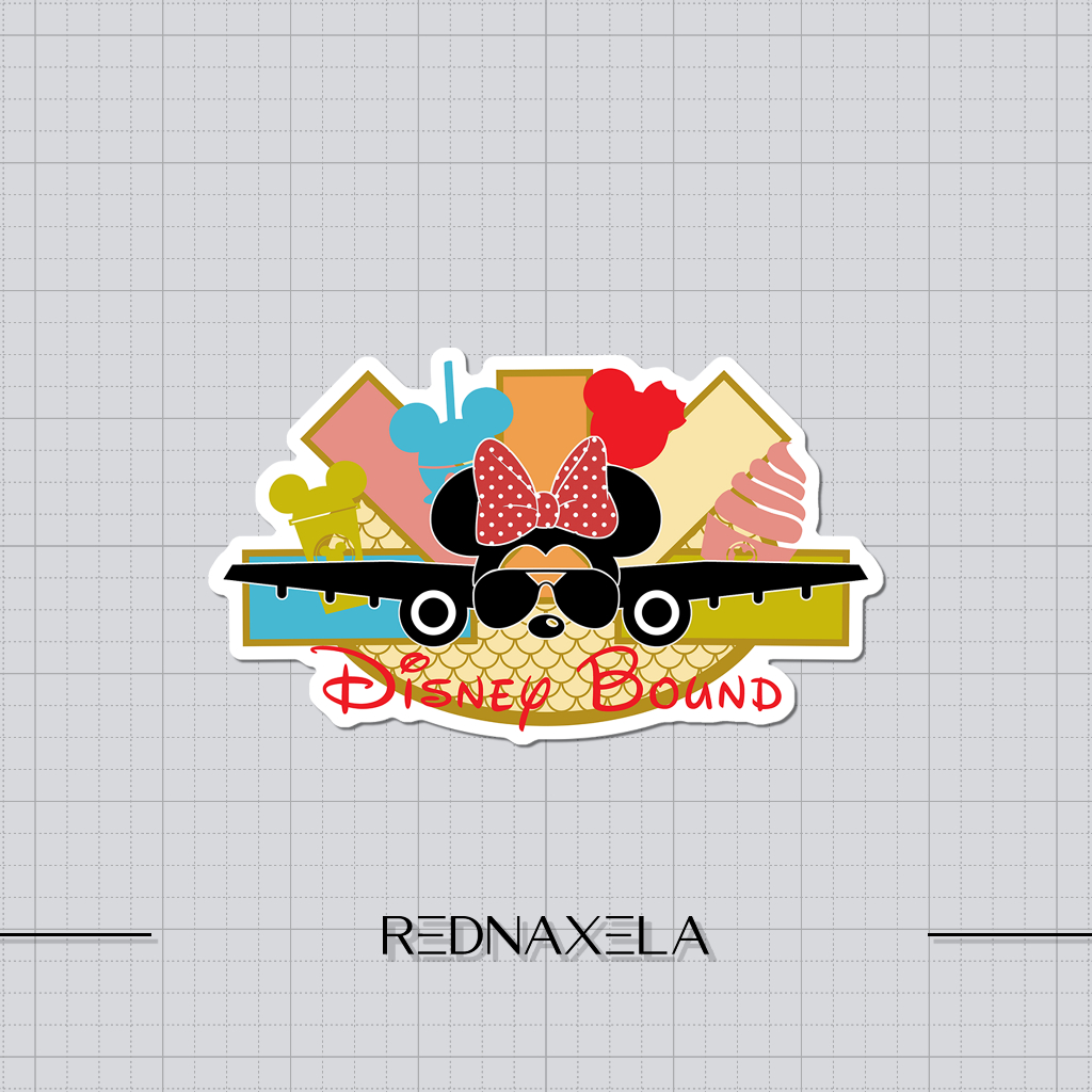 

Stiker Vinyl Stiker Koper Disney Minnie Bound #2 Travel Suitcase Sticker