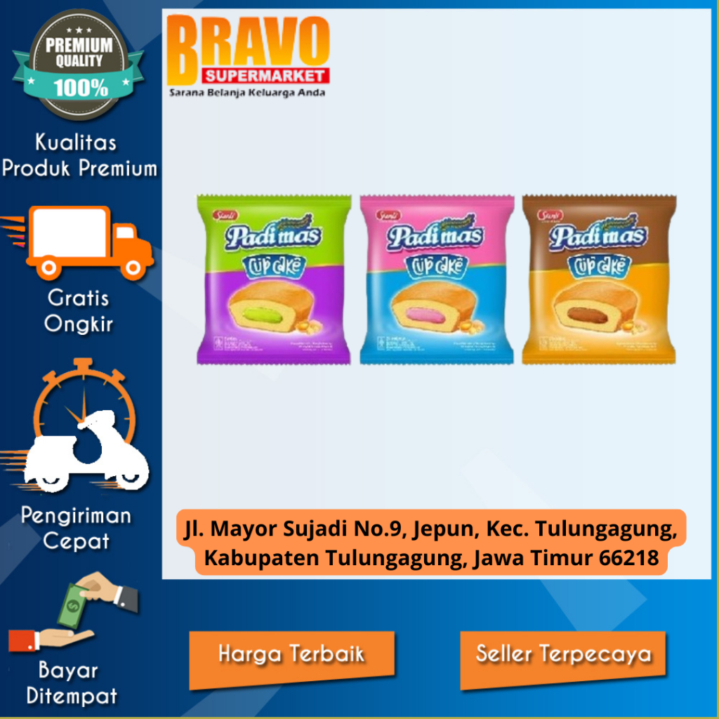 

Bravo Supermarket Tulungagung - Cup Cake Padimas 45gr