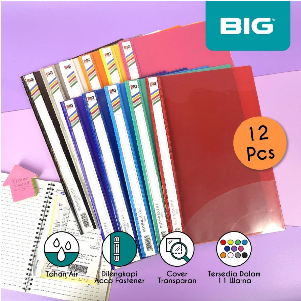 

[ 1 PAK ISI 12 ] Map Bisnis BIG F4 / Map Bisnis File F4 Folio Poket / Map Ako / Business File MF-8804