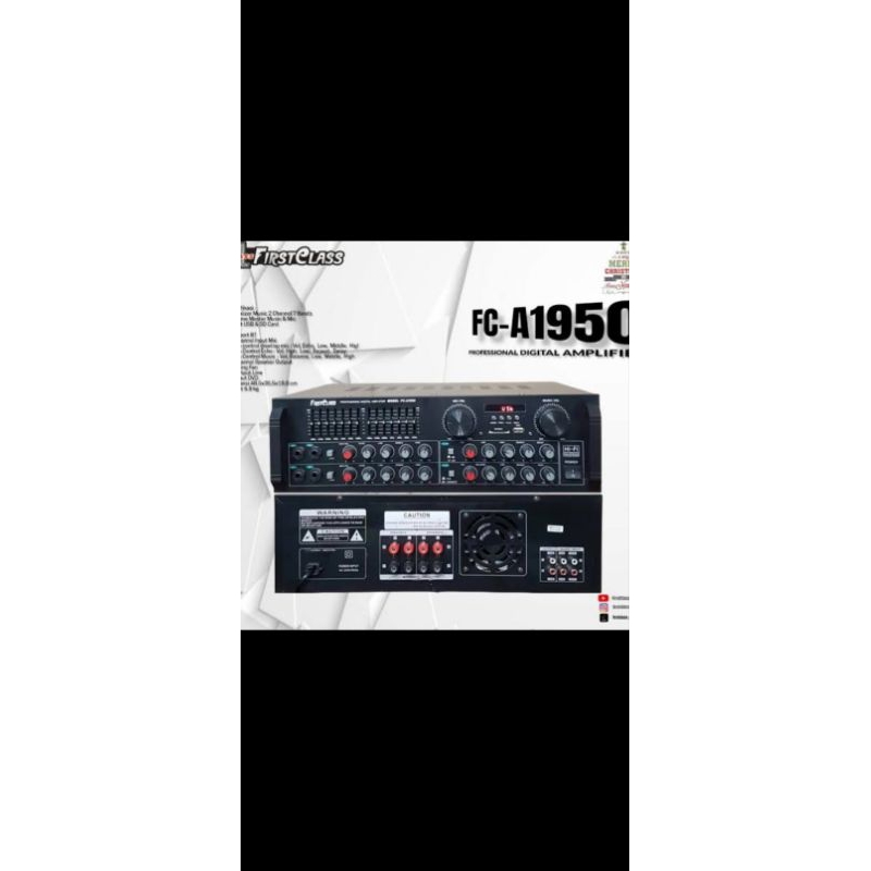 FIRSTLCLAS FC-A1950 | AMPLIFIER KAROKE | KAROKE | AMPLI KAROKE | SUDAH BLUETOOTH