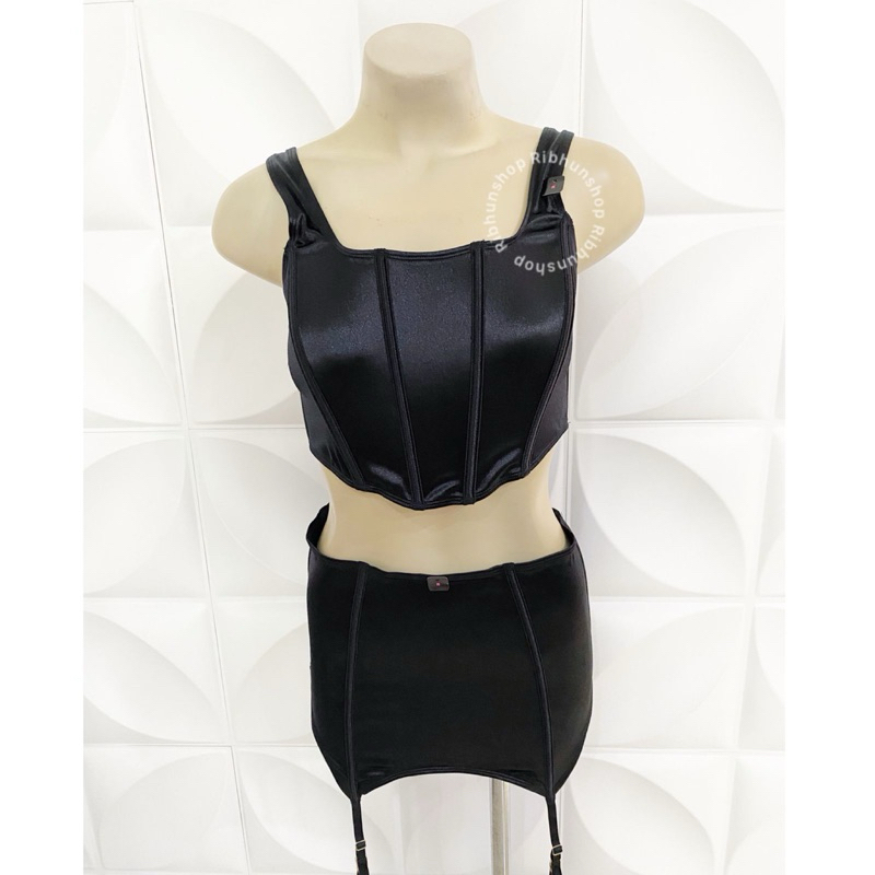 La Senza Original Satin Bra Top Set Size S 60262328