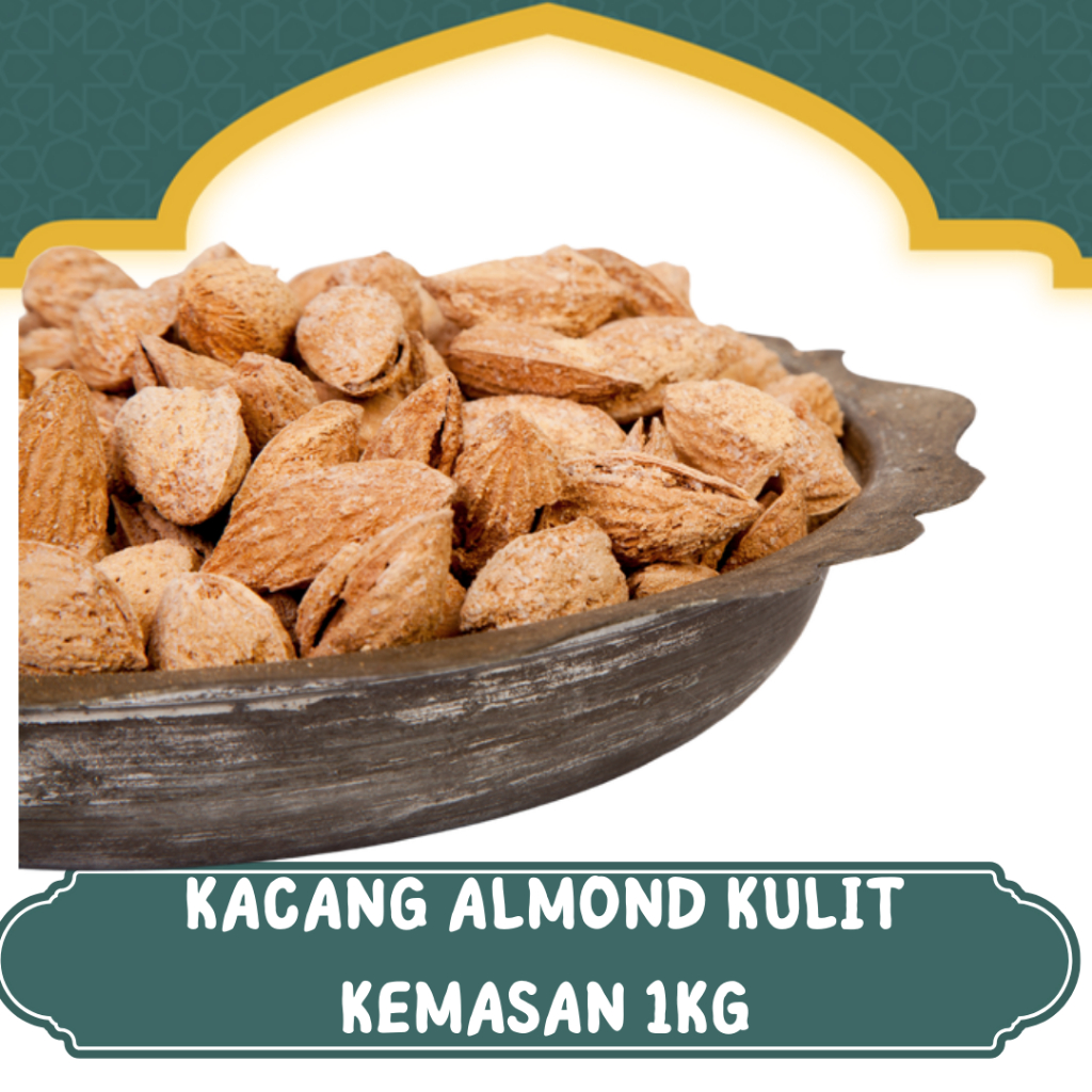

OLEH OLEH HAJI DAN UMROH 1KG KACANG ALMOND KULIT I KACANG TIDAK DIPANGGANG RASA SUSU I ALMOND CANGKANG