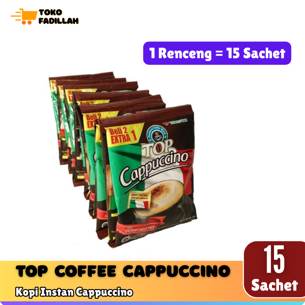 

Top Coffee Kopi Cappuccino 25g x 15 Sachet [1 Renceng]